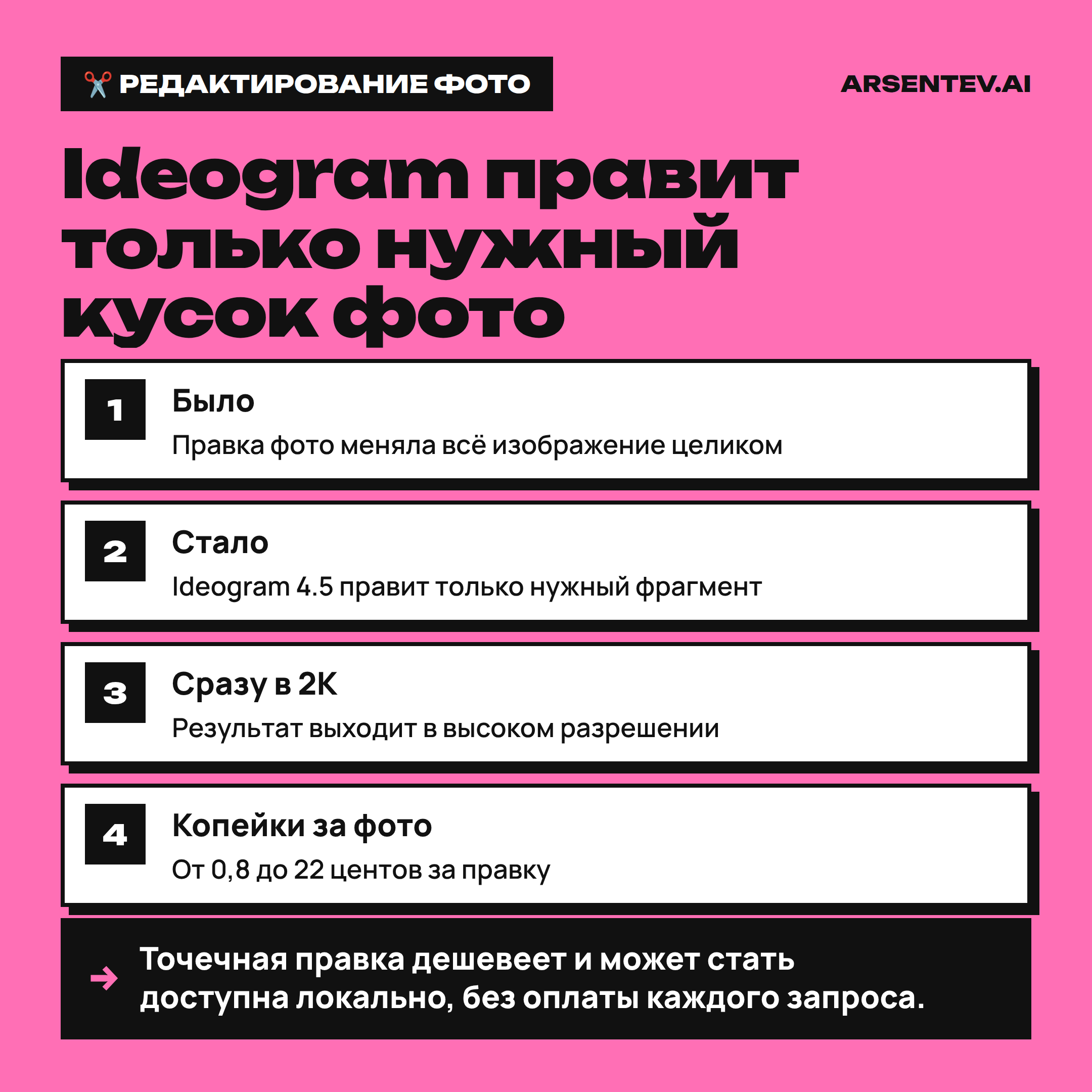 Ideogram научился править только нужный кусок фото